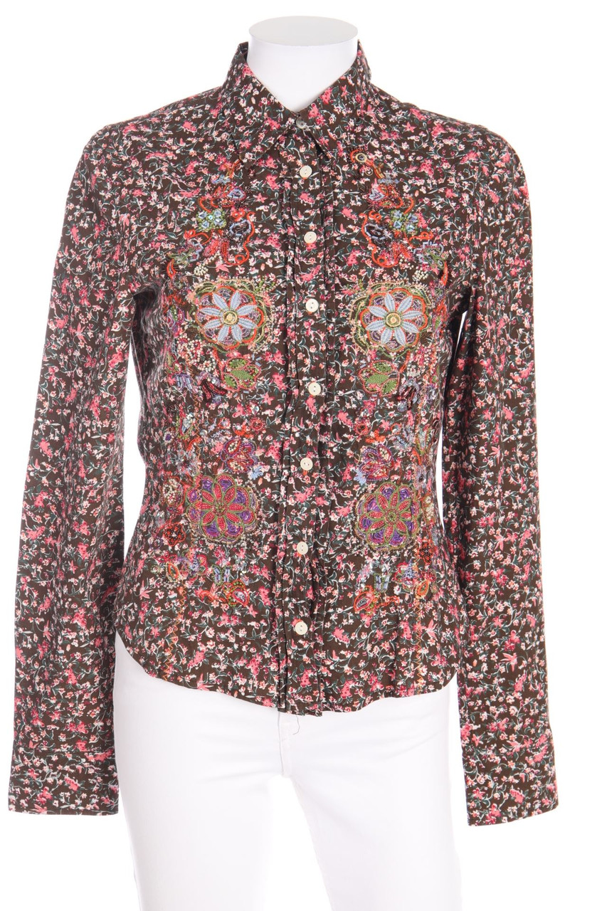 PARASUCO CULT - Print-Shirt Blouse with Pearls - L