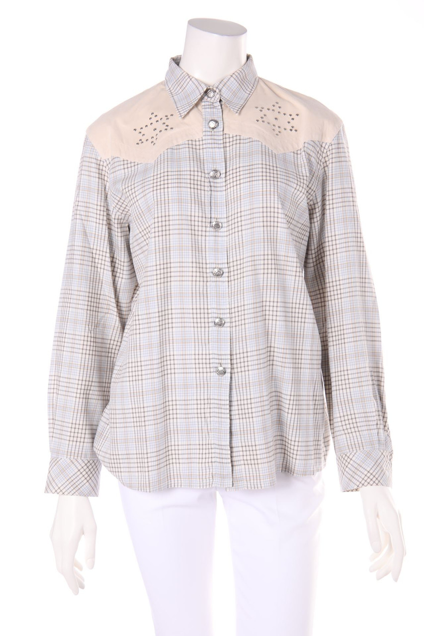 ESCADA MARGARETHA LEY - Vintage-Cowboy-Hemd-Bluse - D 38