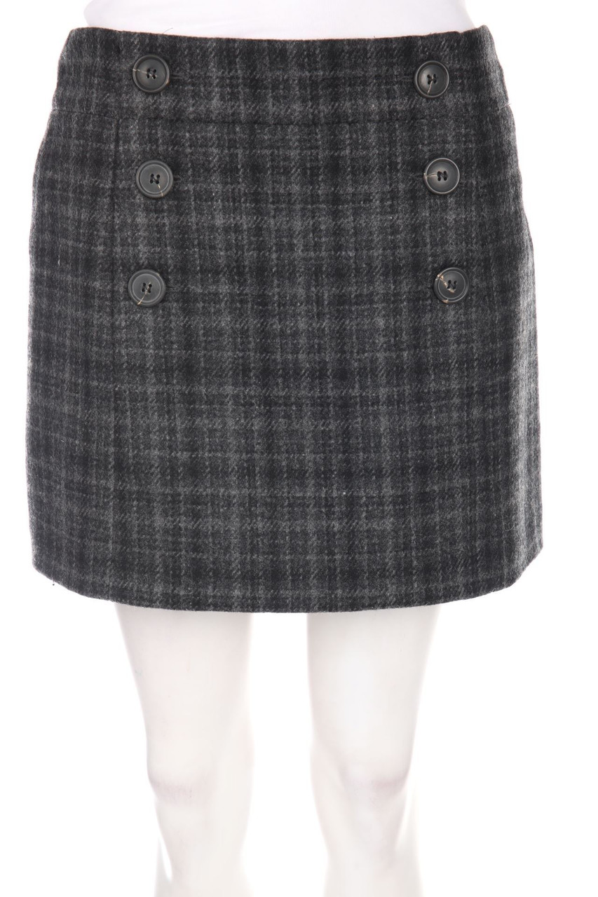 COMPTOIR DES COTONNIERS - Skirt, Wool-Blend, Checked - D 40