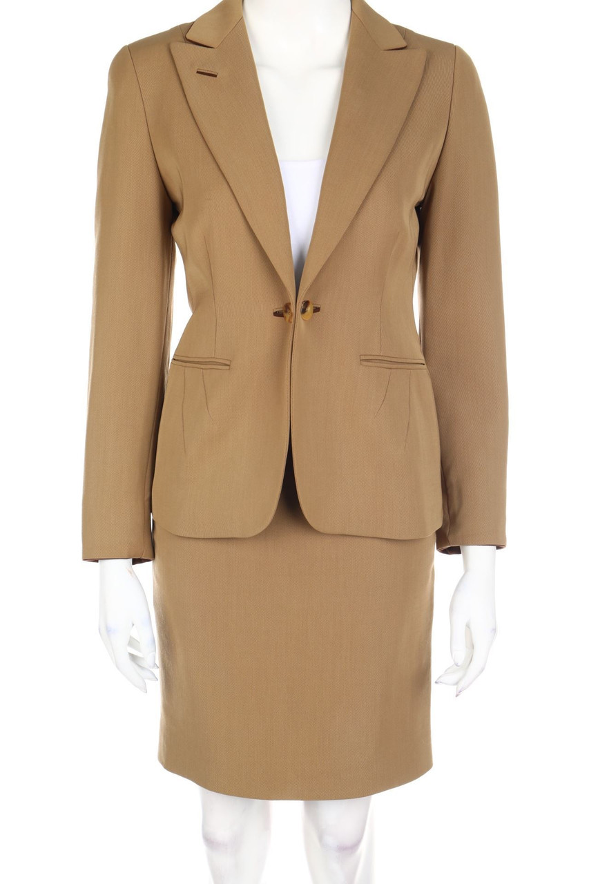 JIL SANDER - Skirt Suit, Wool-Blend with Cashmere - D 36
