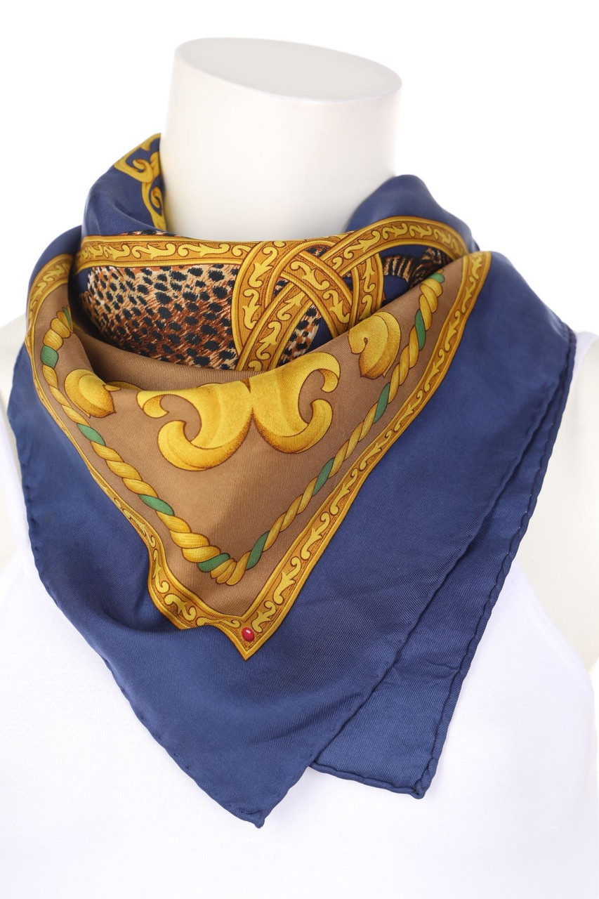 Salvatore Ferragamo - Vintage-Seidentuch mit Print