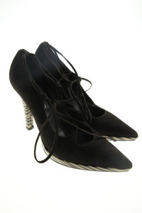 EMY COLEPIO - Veloursleder-Pumps mit Schnürung