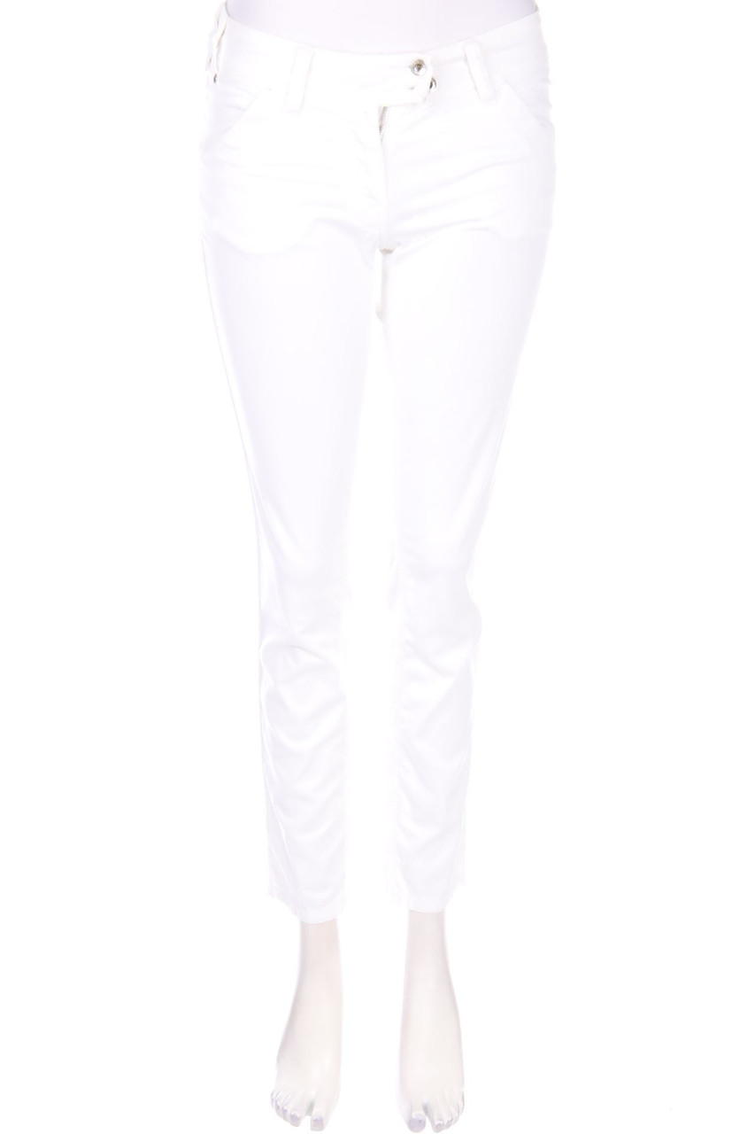 MOSCHINO JEANS - Skinny-Hose mit Strass-Logo - D 38