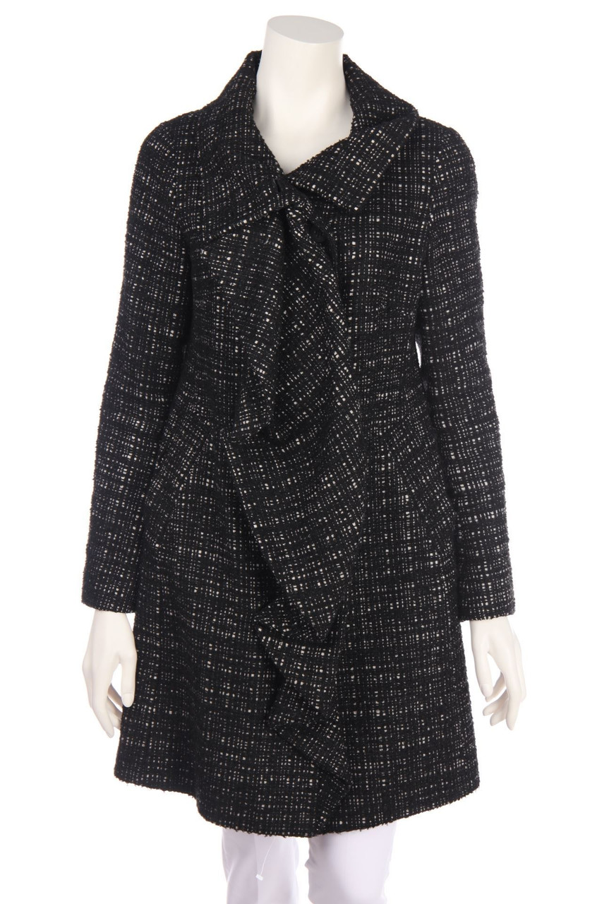 KAREN MILLEN - Bouclé Coat with wool - D 40