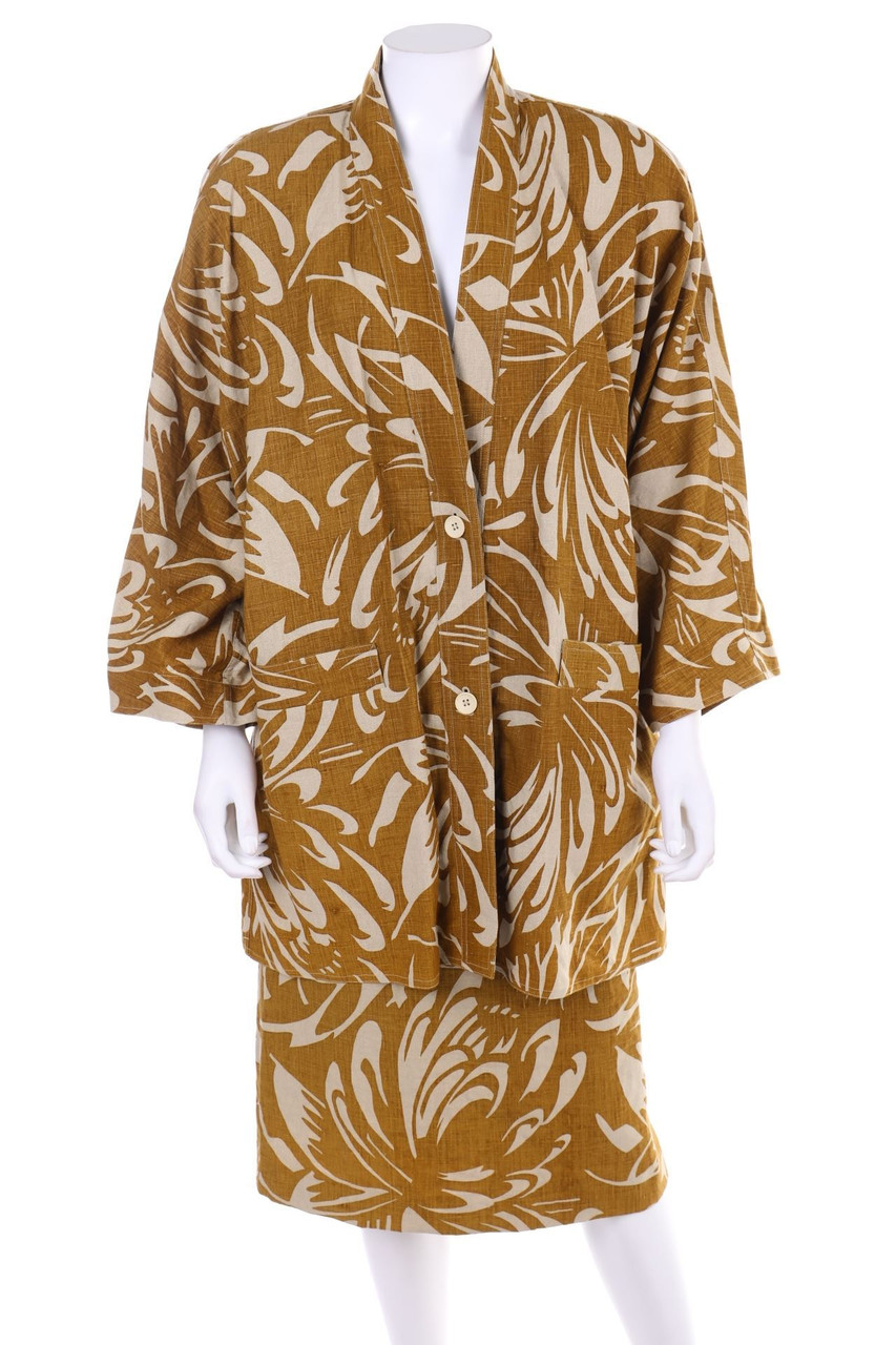 Max Mara - Vintage-Skirt Suit, Linen - D 38