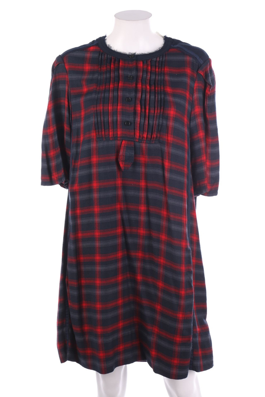 ZADIG & VOLTAIRE - Checked Tunic Dress, Viscose - L