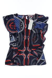 Guess Jeans - Print-Bluse mit Volants - 164