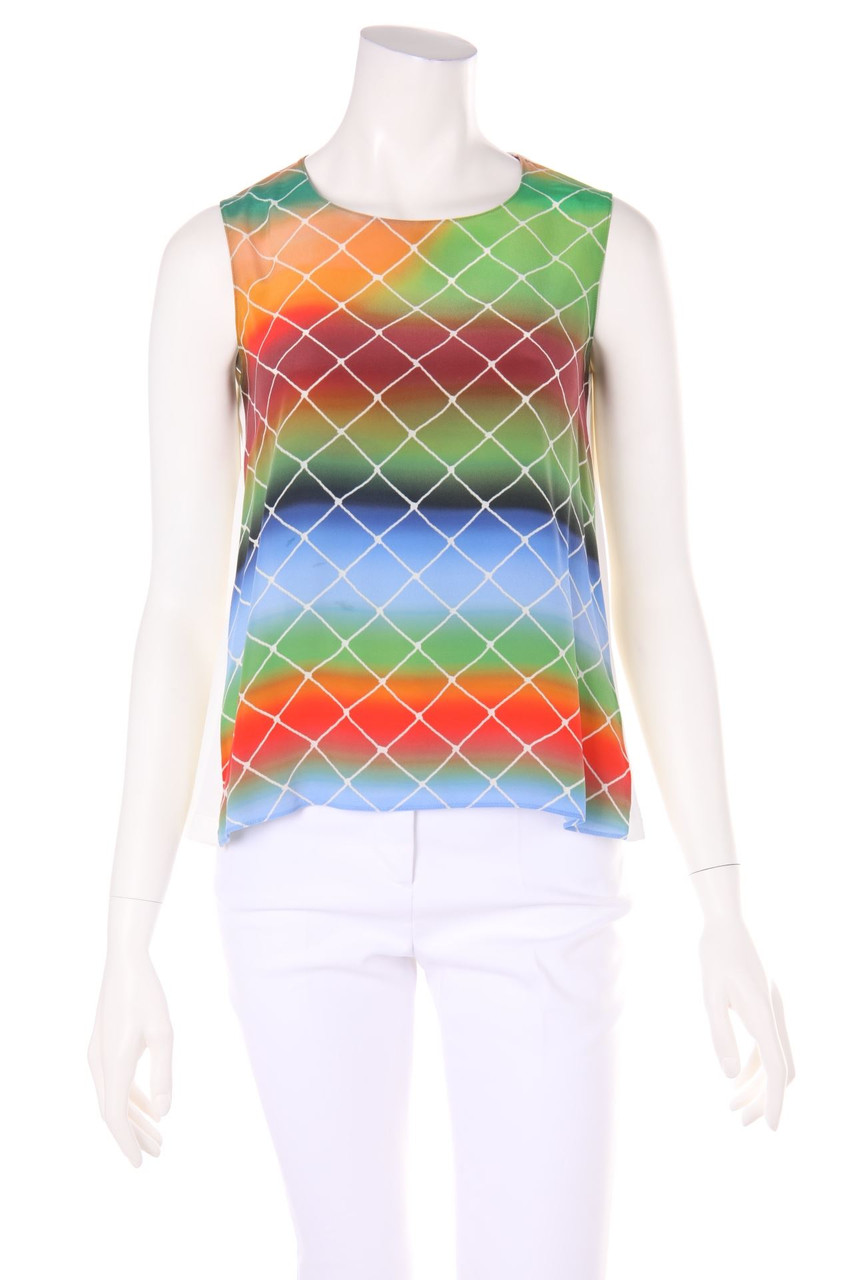 AKRIS punto - Top in A-Linie mit Print - D 36