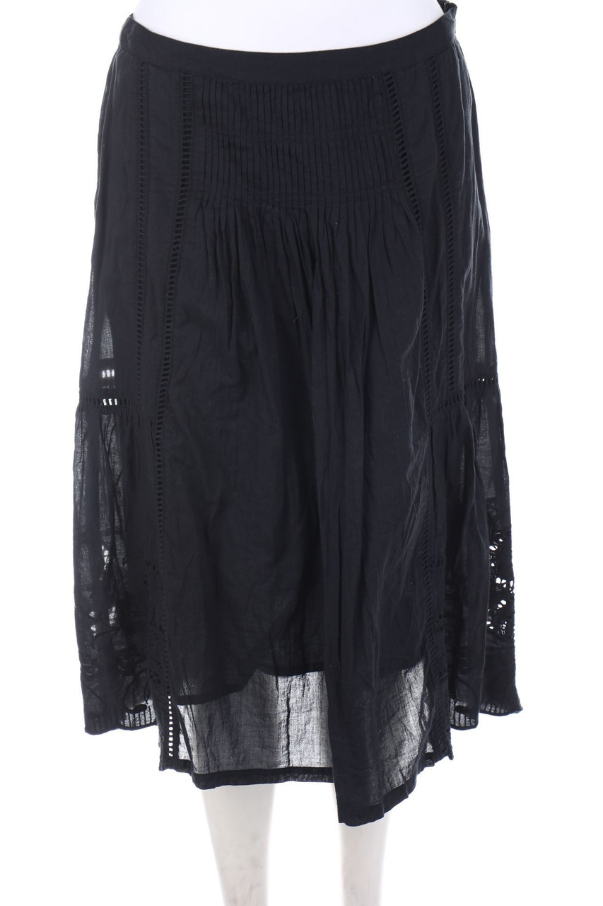 NOA NOA - Baumwoll-Midirock mit Spitze - XS