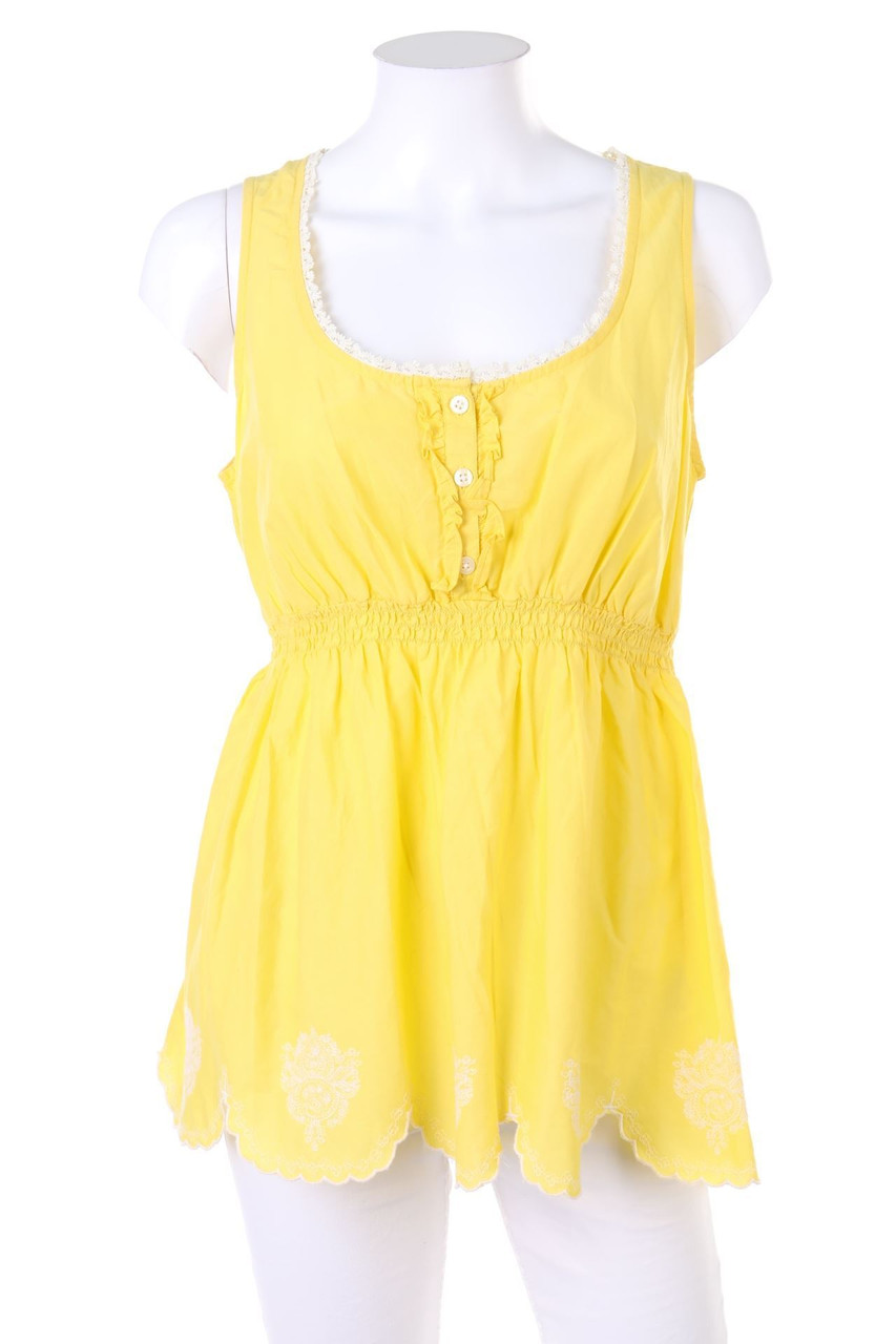 TOMMY HILFIGER - A-line Top with Embroideries, Boho Style - M