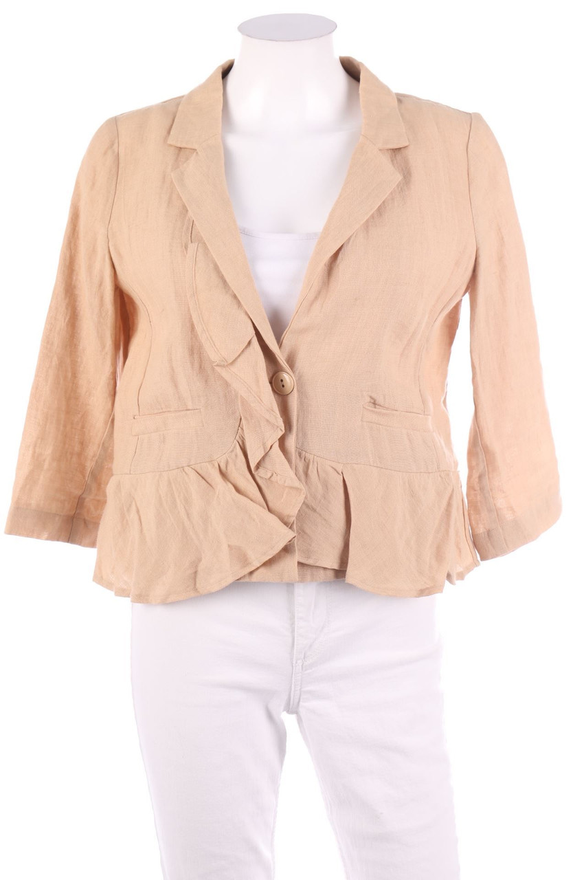 TWINSET - Linen Blazer with Volants - S