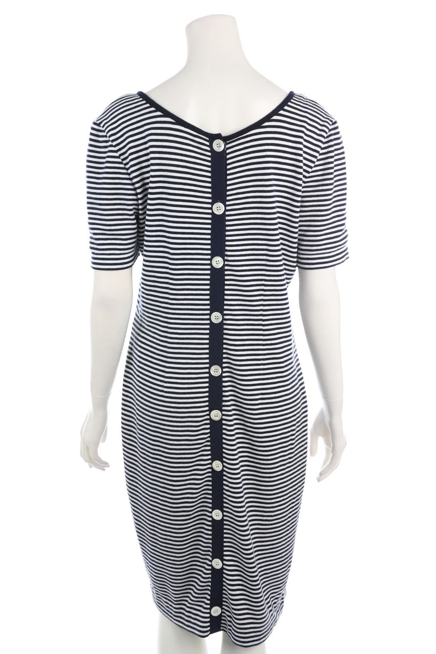 VALENTINO - Vintage-Strickkleid mit Streifen - D 42