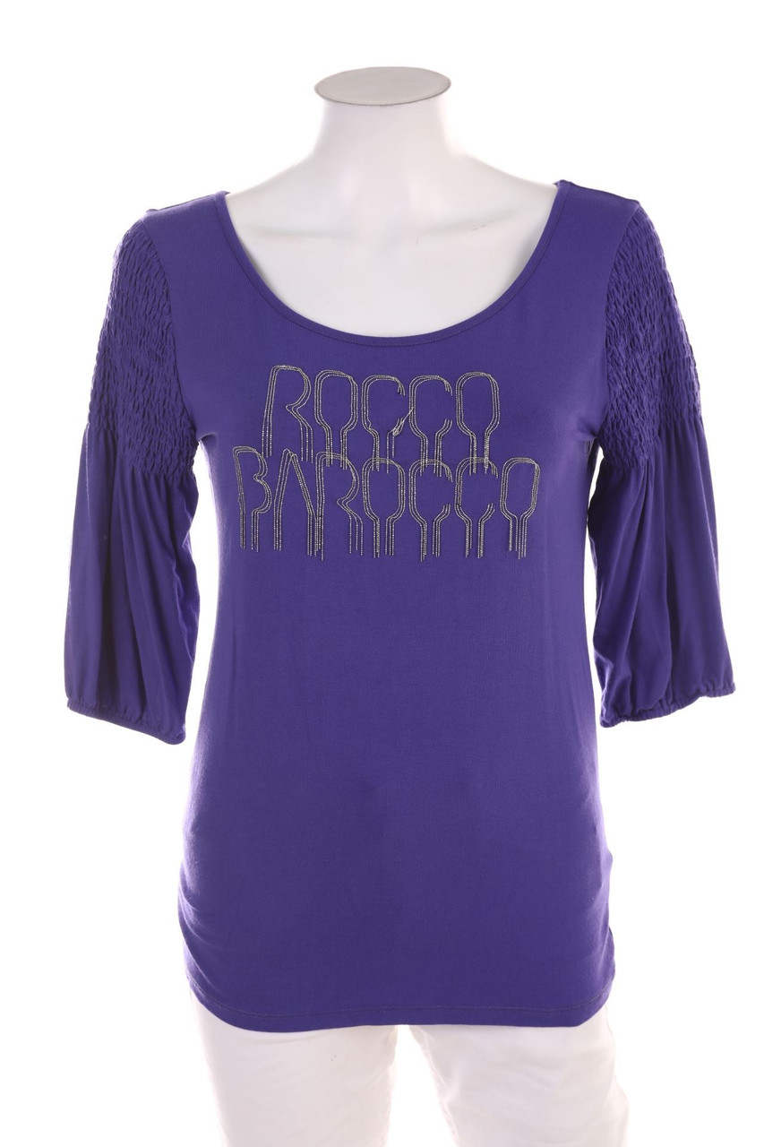 roccobarocco - 3/4-Sleeve Shirt with Logo Application - D 42