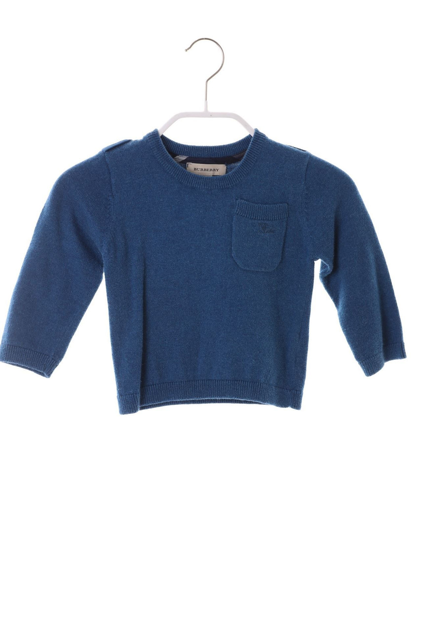 BURBERRY - Strick-Pullover mit Logo-Stickerei - 80