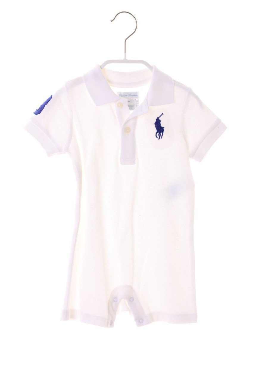 RALPH LAUREN - Strampelanzug aus Baumwolle mit Logo-Stickerei - 68