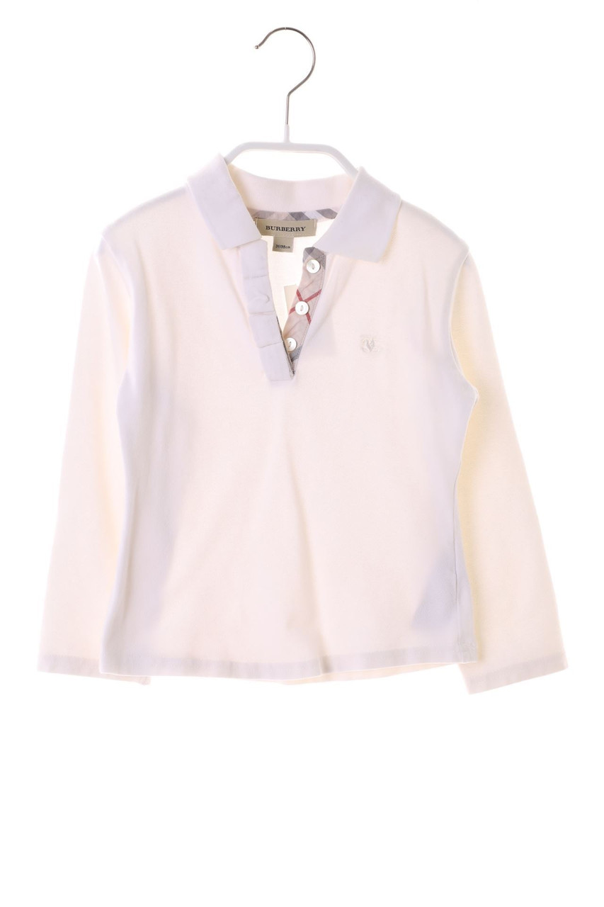 BURBERRY - polo shirt with Logo-Stitching - 98