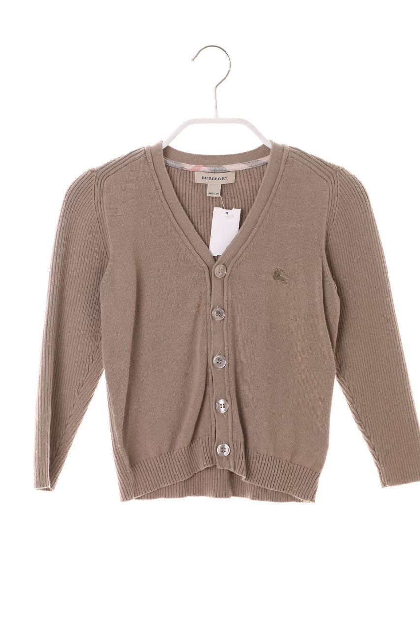 BURBERRY - Cotton cardigan with Logo-Stitching - 104