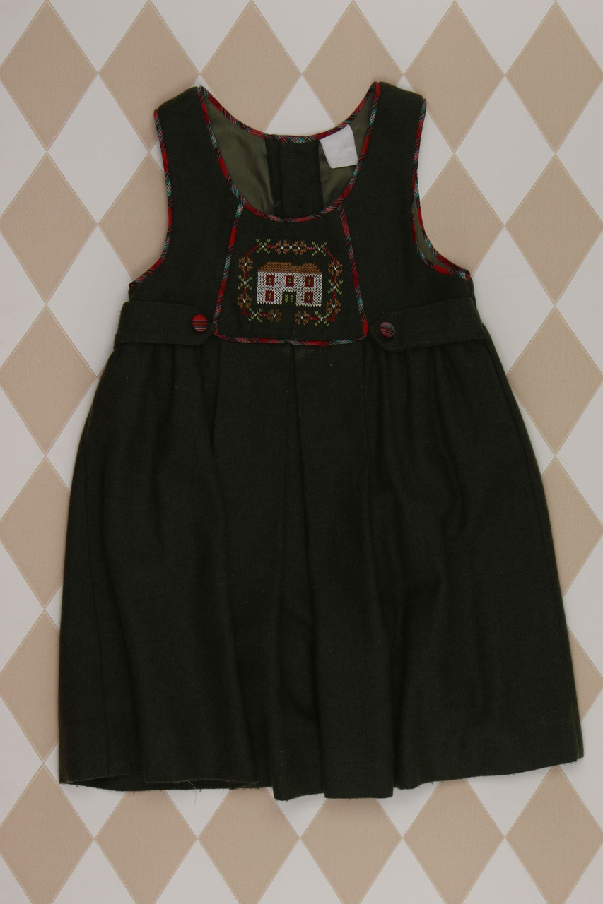 Ohne Label - Kleid mit Stickereien - 122