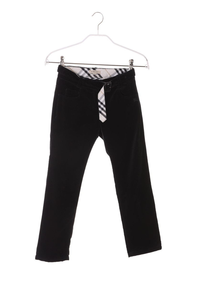 BURBERRY - Velvet pants, Cotton-blend with Belt - 128