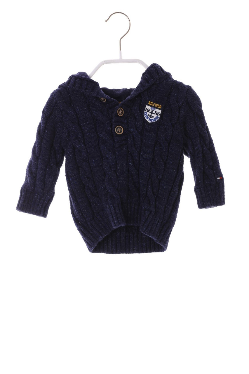 TOMMY HILFIGER - Cotton pullover with Logo-Stitching - 62
