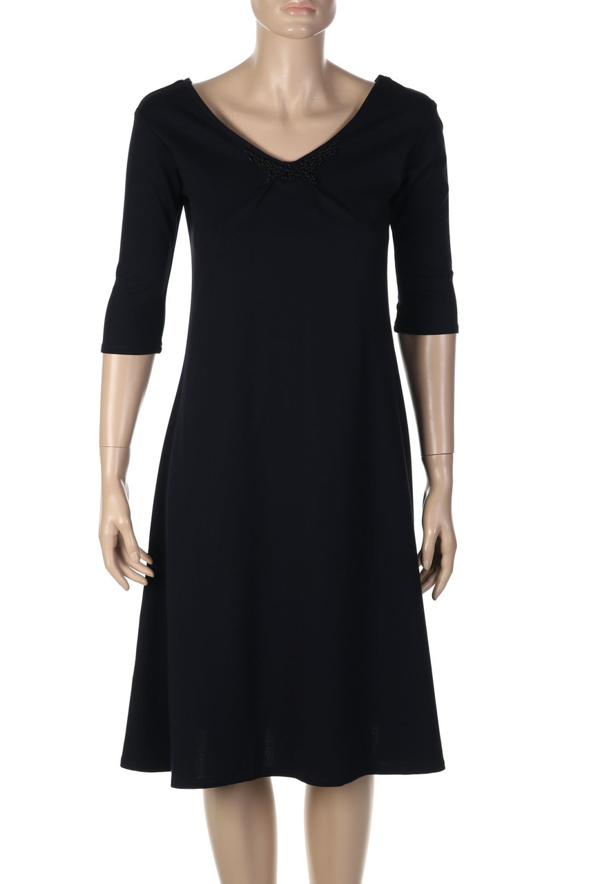 Drina - Kleid aus Jersey mit Perlen - S