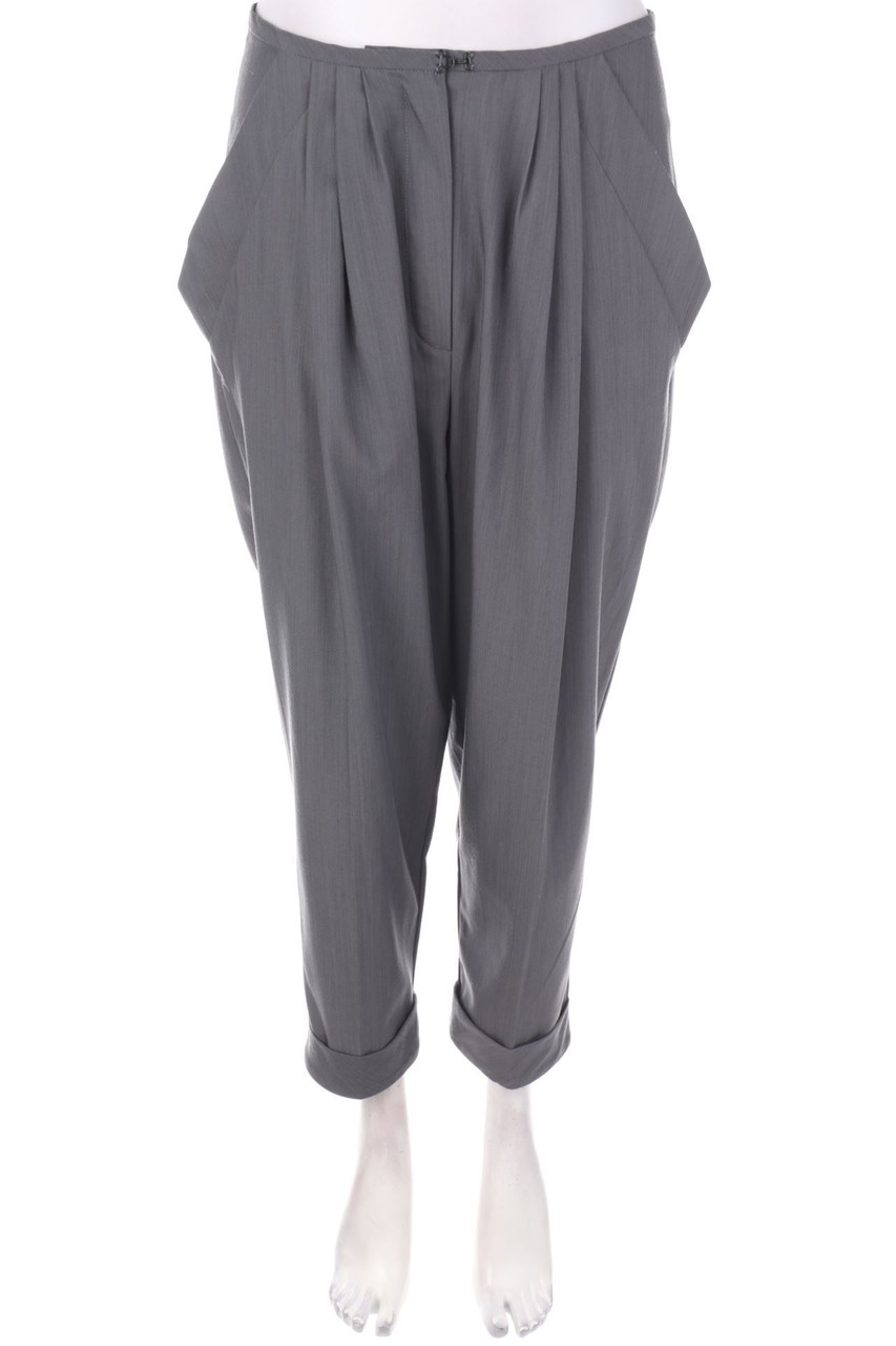 Drina - Hose aus Woll-Mix mit Falten - M