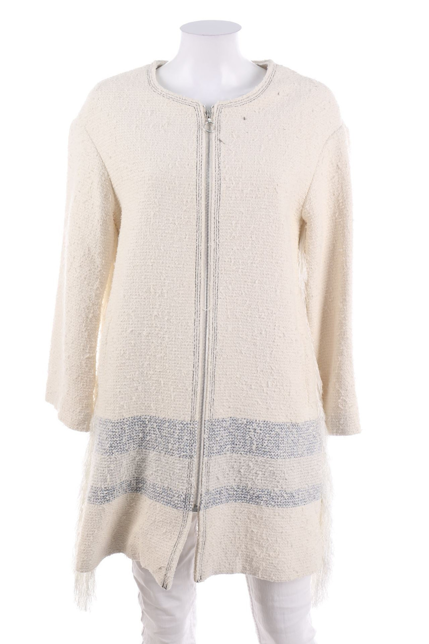 CLAUDIE PIERLOT - Coat, Cotton-blend with Fringes - D 38