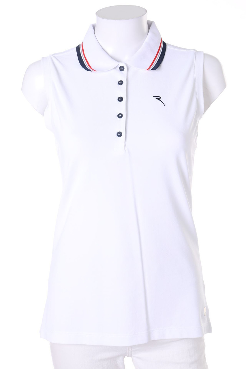 CHERVÒ - ärmelloses Polo-Shirt mit Logo-Stickerei - D 40