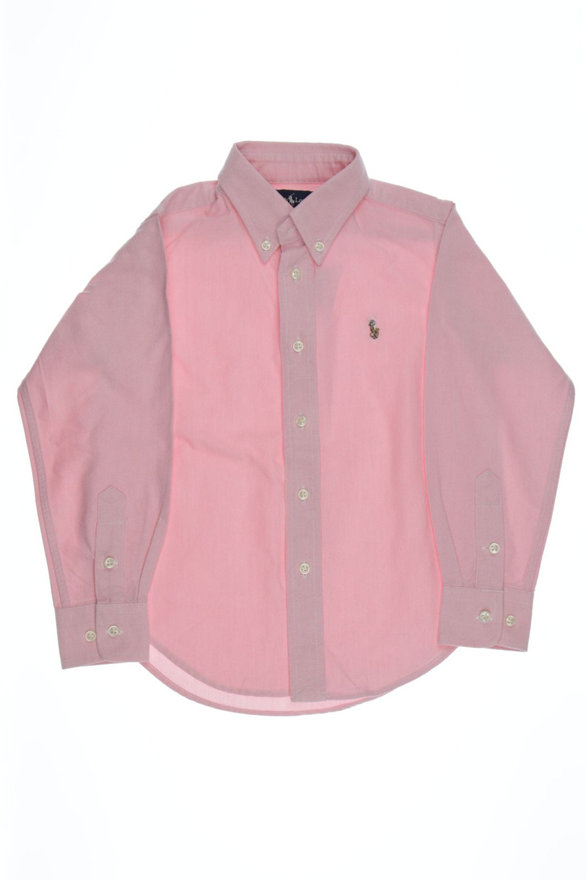 RALPH LAUREN - shirt, Cotton with Logo-Stitching - 104