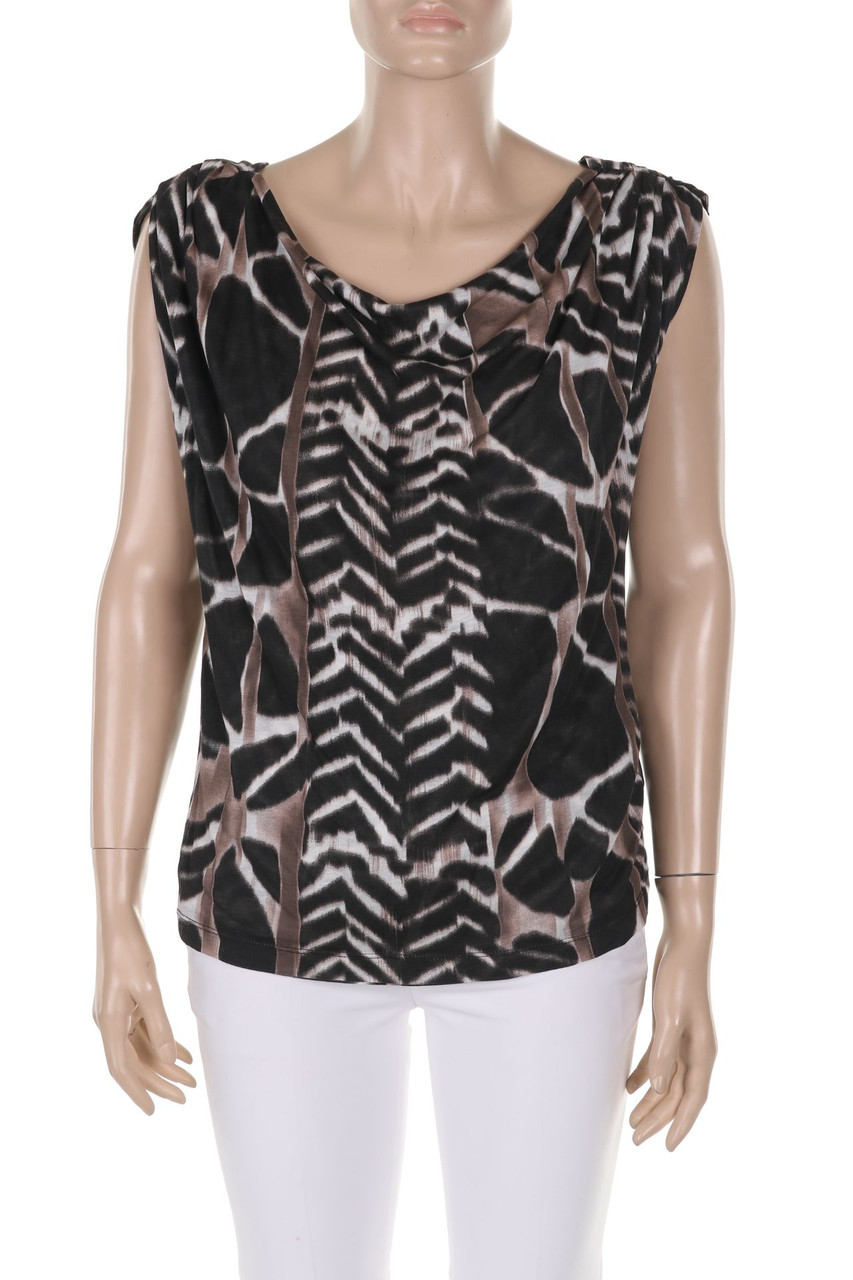 BOSS HUGO BOSS - Shirt mit Wasserfall-Ausschnitt - M