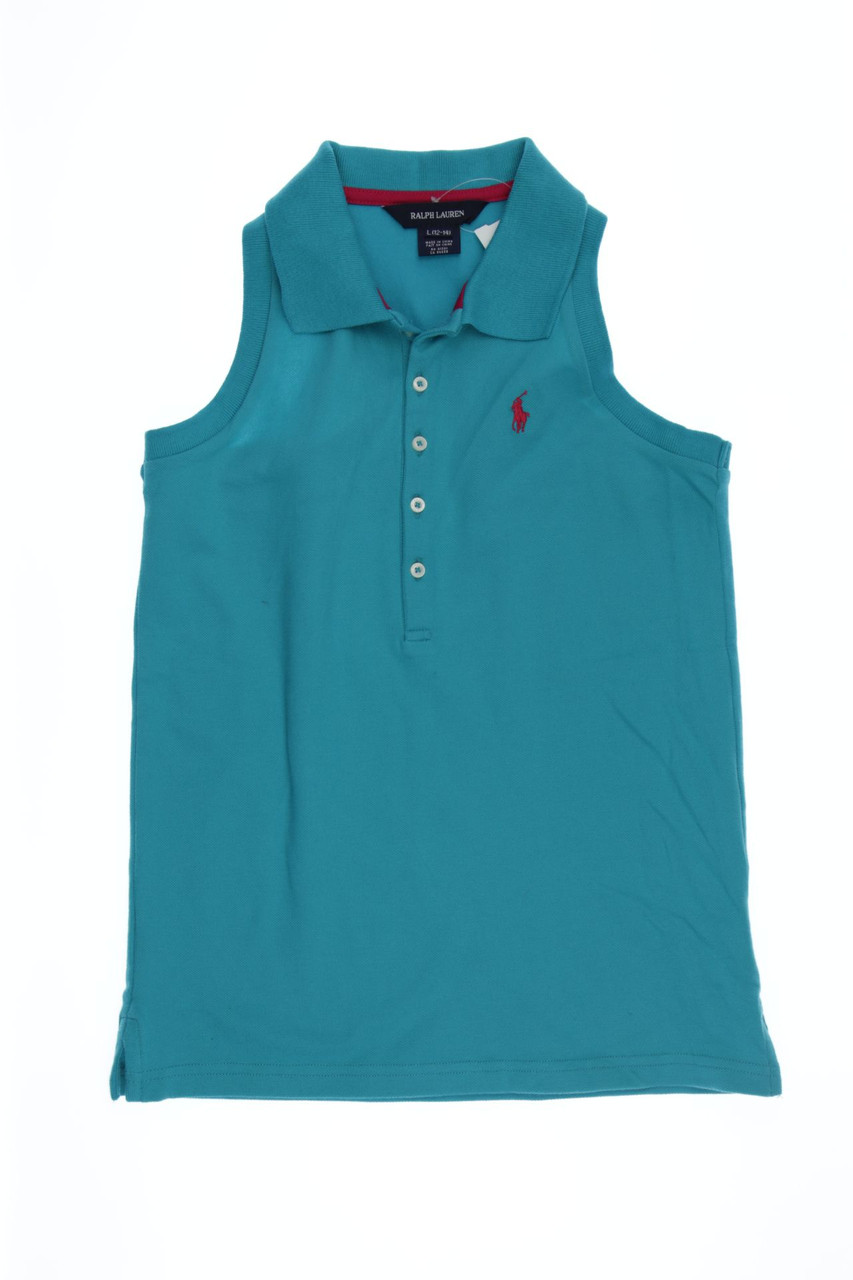 RALPH LAUREN - polo shirt, Cotton with Logo-Stitching - 152