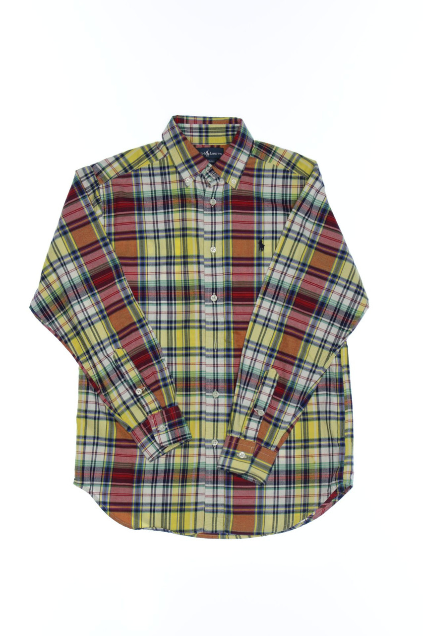RALPH LAUREN - Checked shirt, Cotton with Logo-Stitching - 146