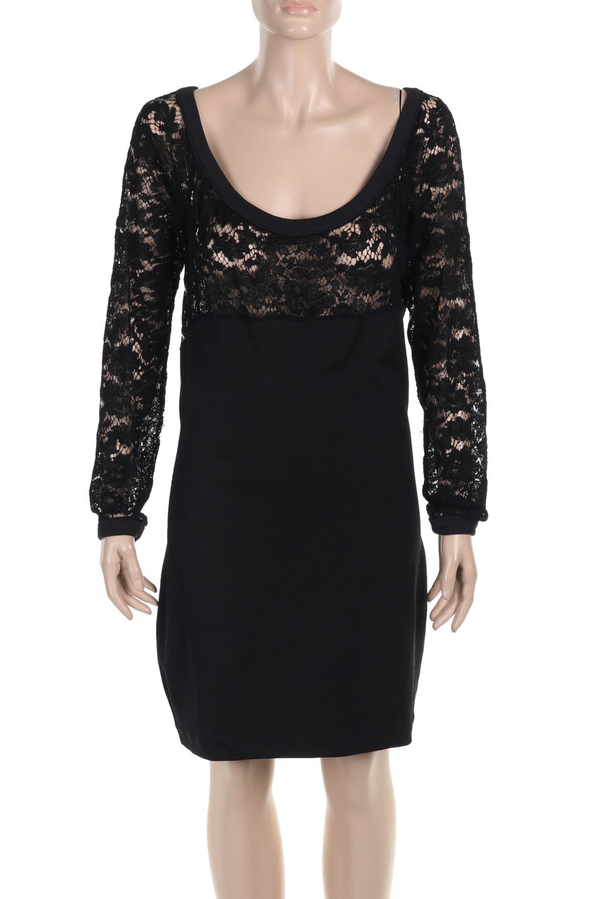 Chantal Thomass - Kleid aus Spitze mit Stretch mit Spitzen-Einsatz - D 42