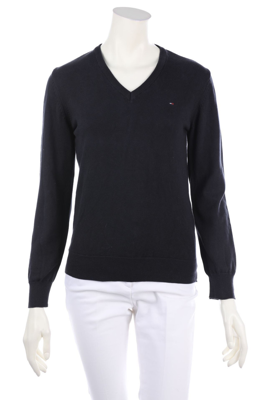 TOMMY HILFIGER - Strick-Pullover mit Logo-Stickerei - S