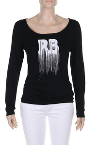 roccobarocco - Longsleeve-Shirt with Logo-Print - M