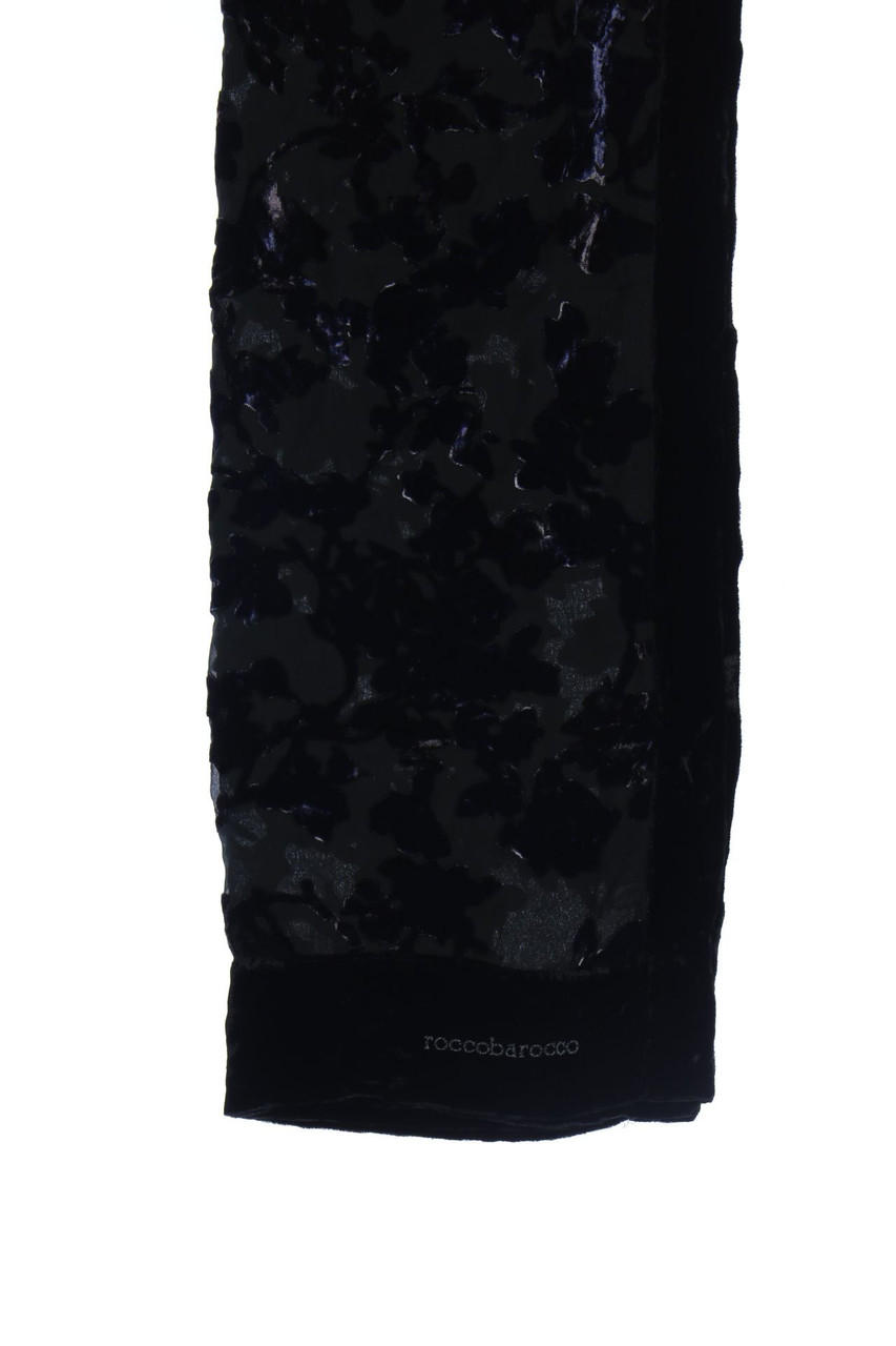 roccobarocco - Schal aus Seiden-Mischung mit Flock-Print