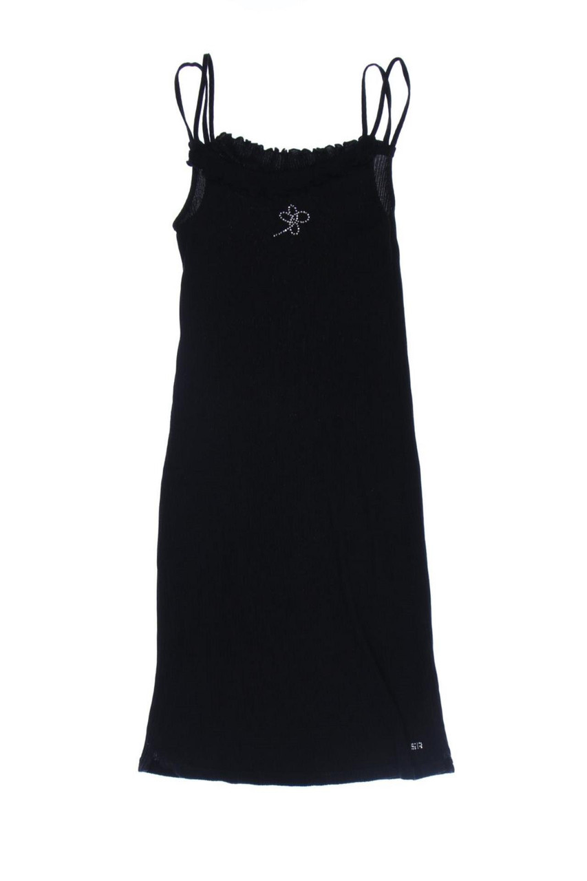 SONIA RYKIEL ENTFANT - dress with Rhinestone Logo with Volants - 170