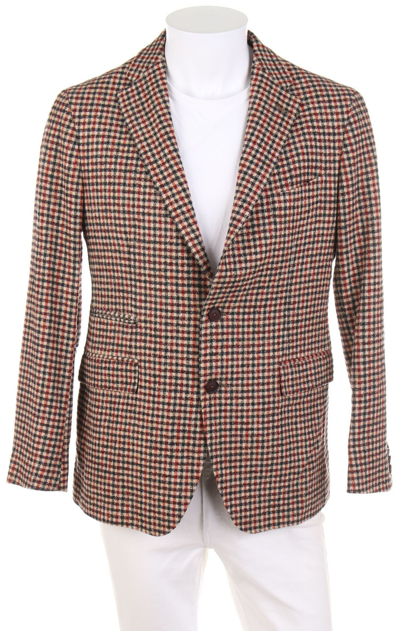 TAGLIATORE - Sakko aus Schurwoll-Mix mit Karo-Muster - 52