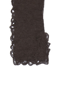 MARY LOU RINALDI - Strick-Schal mit Lochstrick-Details