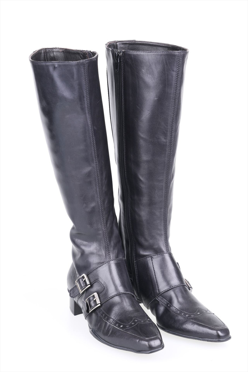 ATTILIO GIUSTI LEOMBRUNI - Stiefel aus Leder mit Reißverschluss