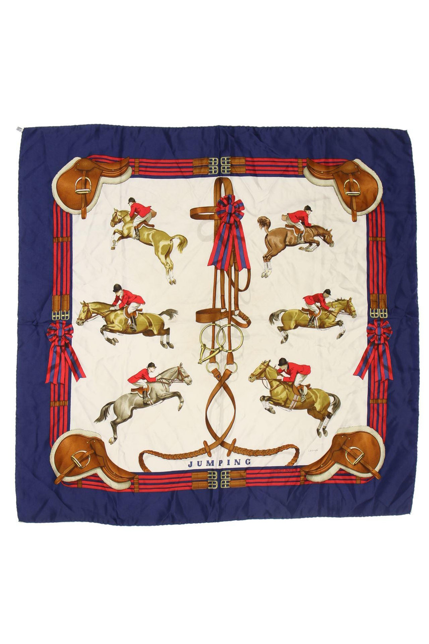 HERMÈS PARIS - Seidentuch mit Logo-Print