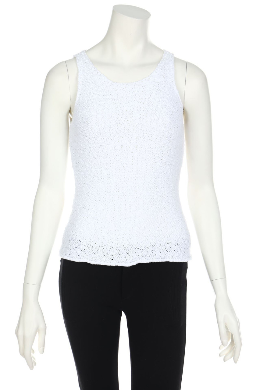 ARMANI JEANS - Top, Cotton-blend with Logo Patch - D 38