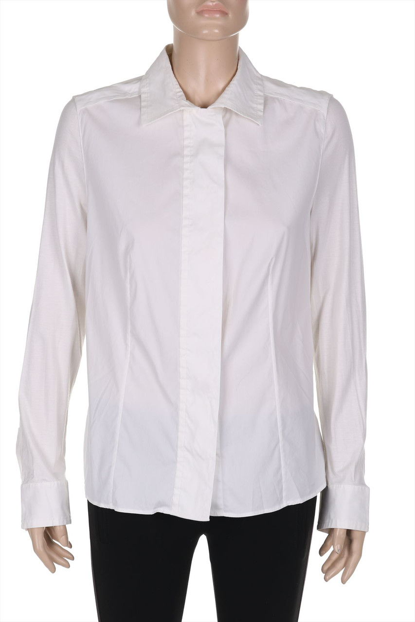 AKRIS punto - Clean Chic-Hemd-Bluse aus Baumwoll-Mix - D 42