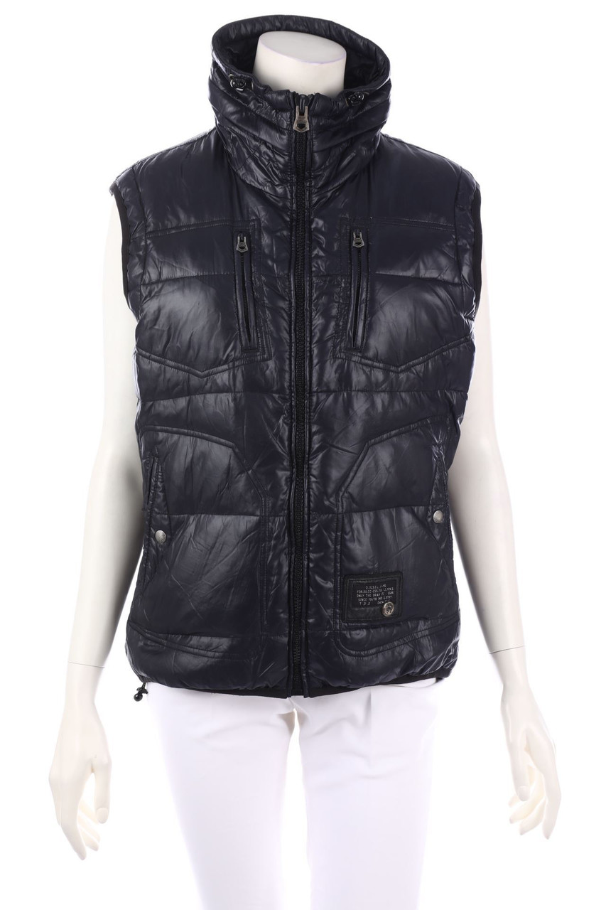 DIESEL - Weste mit Logo-Patch - L
