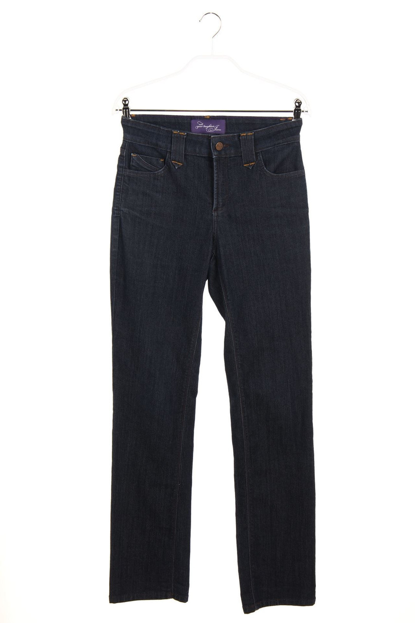 NYDJ not your daughter´s Jeans - High Waist-Straigh Cut Jeans with Patch Pockets - D 32