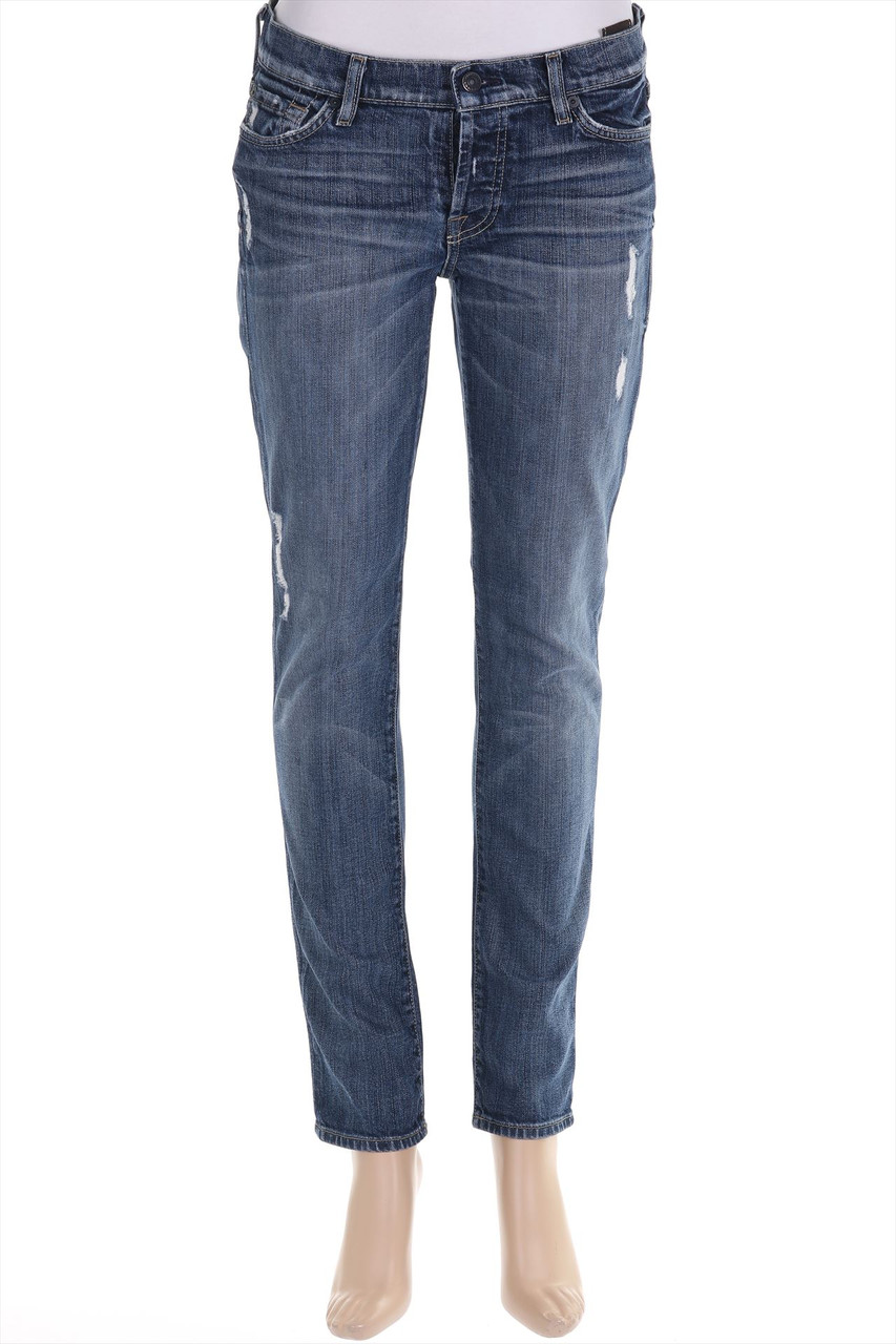 7 for all mankind - Destroyed, Skinny-Jeans - W25