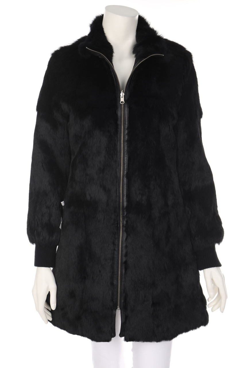 Ohne Label - Wende-Echt-Pelz-Mantel - D 36-38