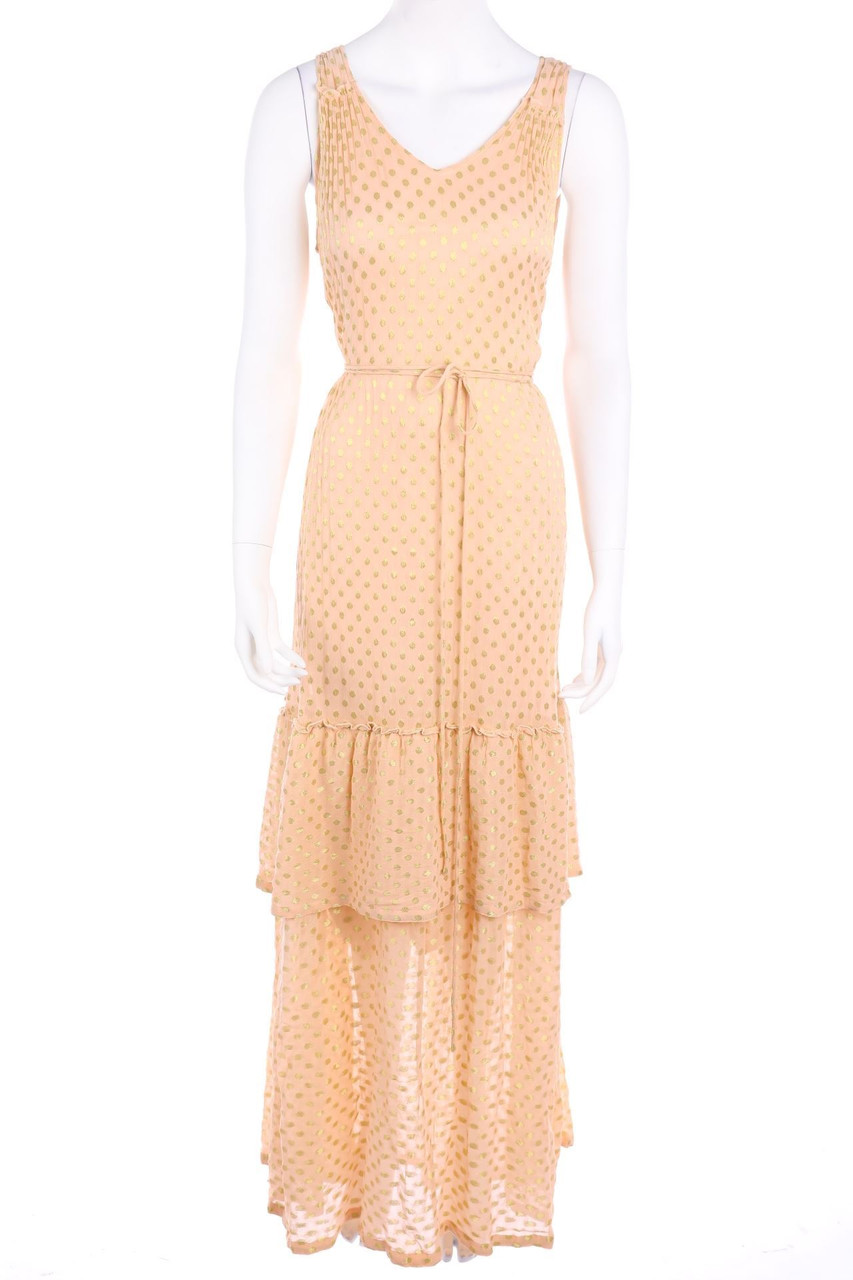 MARGIT BRANDT COPENHAGEN - Maxi-Kleid mit Punkten - D 38