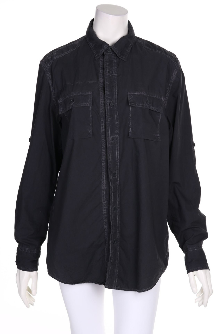 Calvin Klein - Shirt Blouse, Cotton with Patch Pockets - M