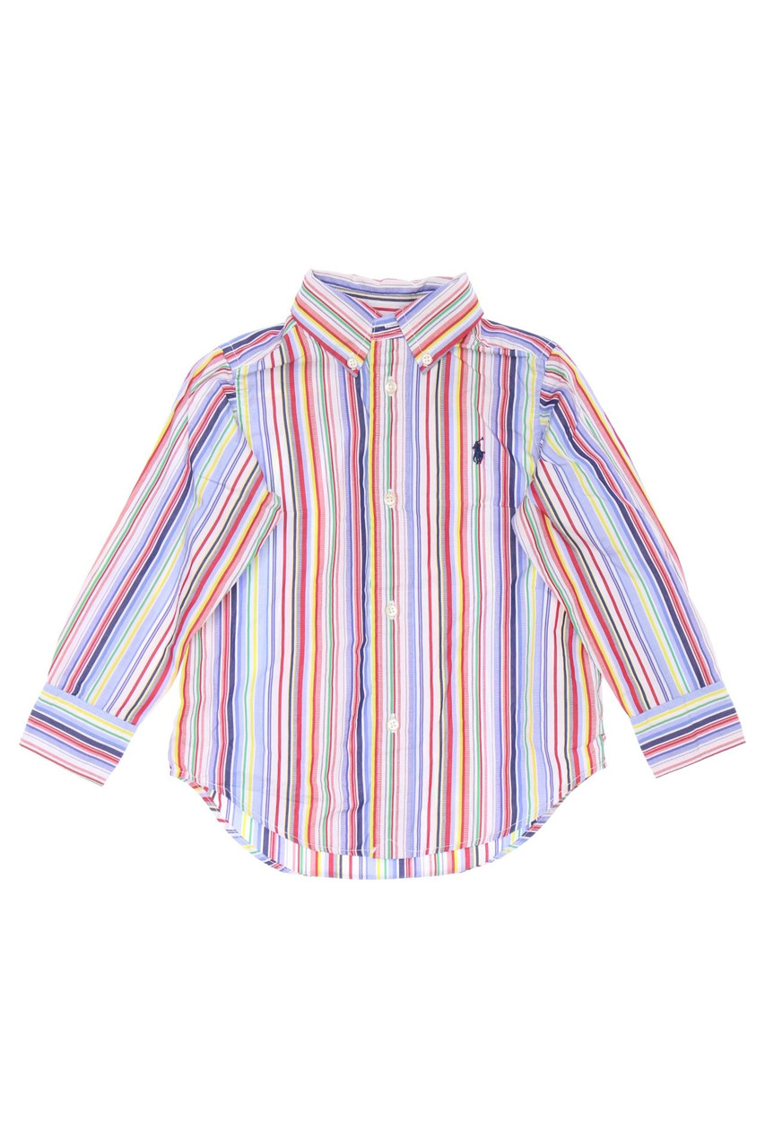 RALPH LAUREN - shirt, Cotton with Logo-Stitching - 92
